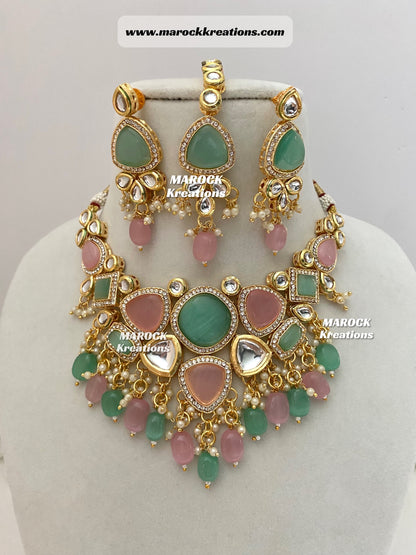 Kundan Statement Necklace set