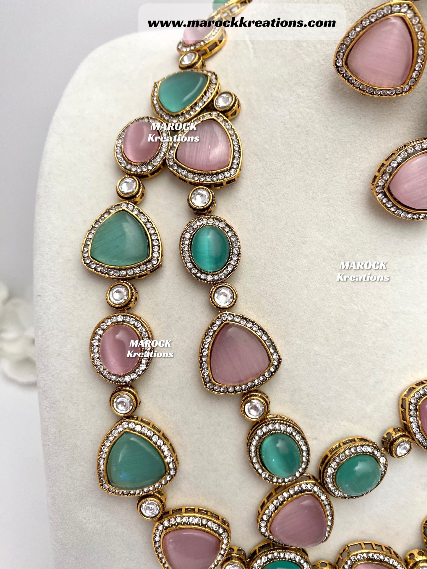 Aqsa Tyani inspired Kundan Statement Necklace set