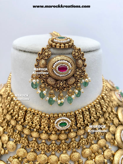 Navie Premium Quality Gold Plated Bridal set