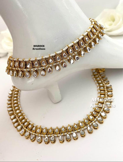 High quality Kundan Anklets/Payal/Jhanjhran