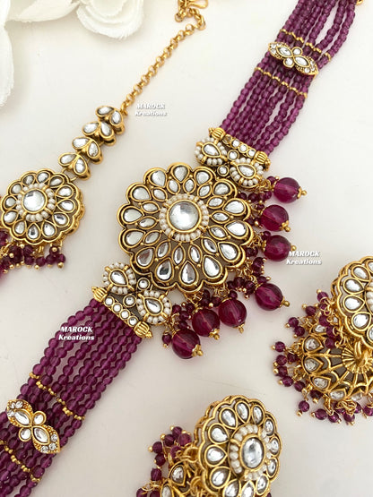 Ginni Premium Quality Kundan choker set