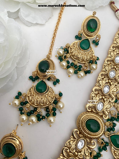 Zalifa Premium Quality Gold Plated choker set