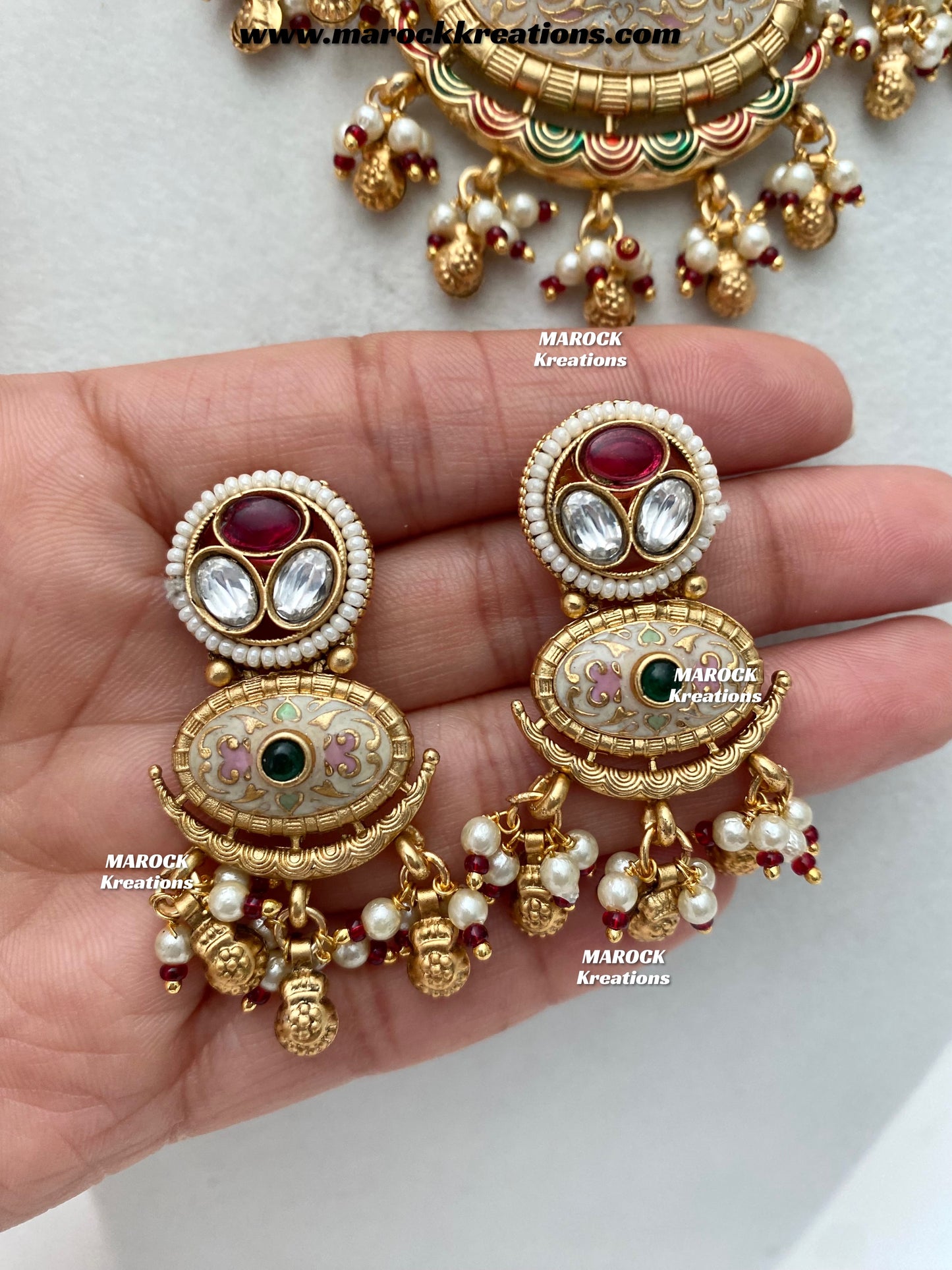Susan Premium Quality Gold Plated Meenakari Necklace set