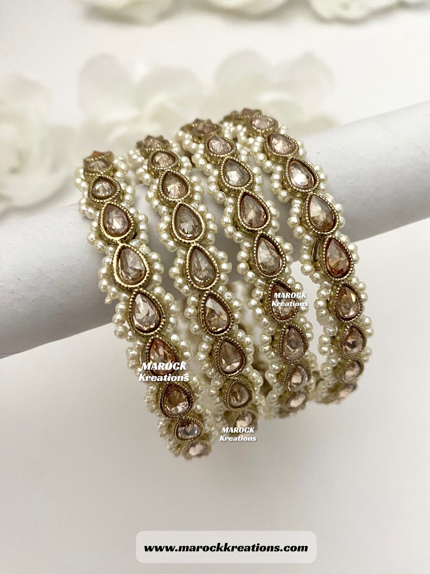 Purvi Premium quality Polki Bangles/Kade