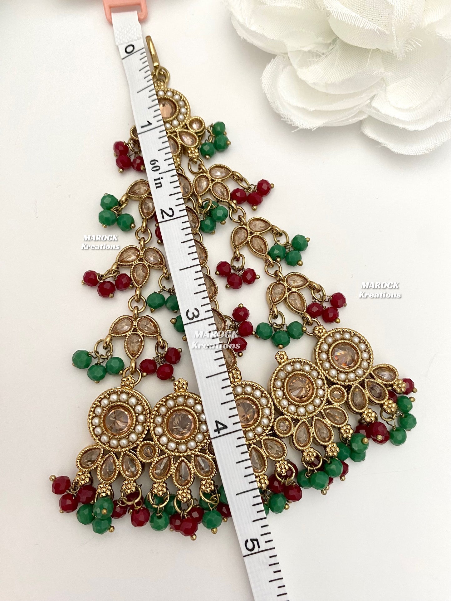 Antique Gold Polki Jhoomer/Passa