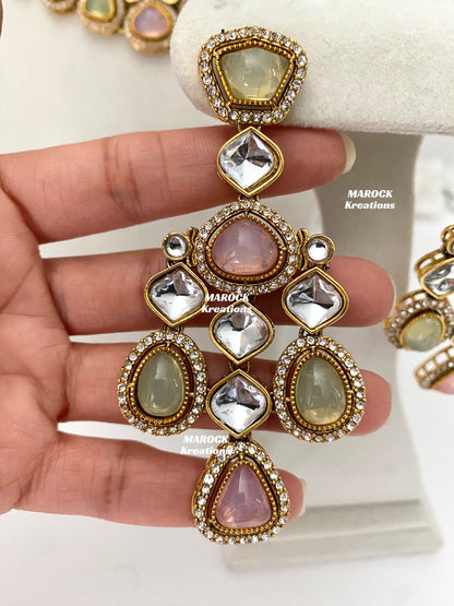 Patriza Sabyasachi inspired Premium Quality Kundan Statement Necklace set