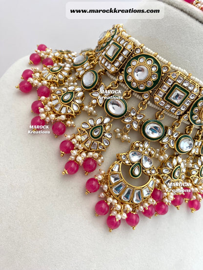 Mehak Premium Quality Kundan Statement Necklace set