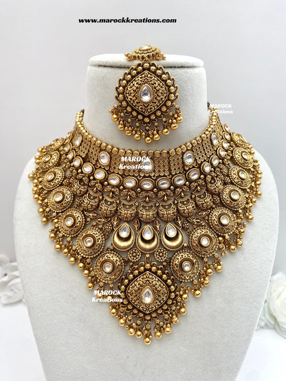 Manara Premium Quality Gold Plated Bridal set