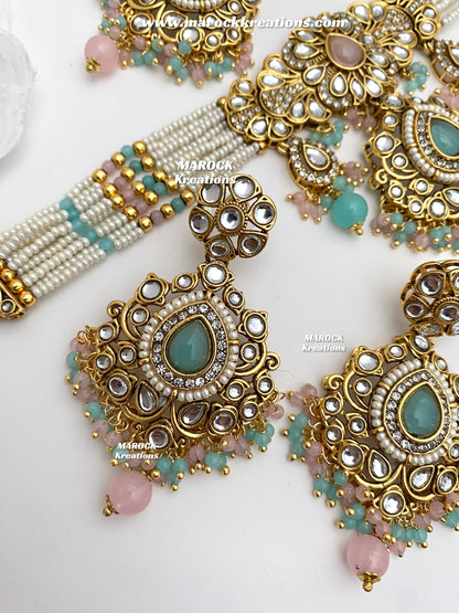 Mahima Premium Quality Kundan Choker set