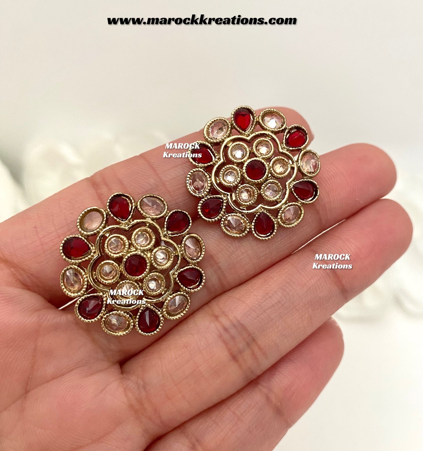 Anna Antique Polki Studs/Earrings