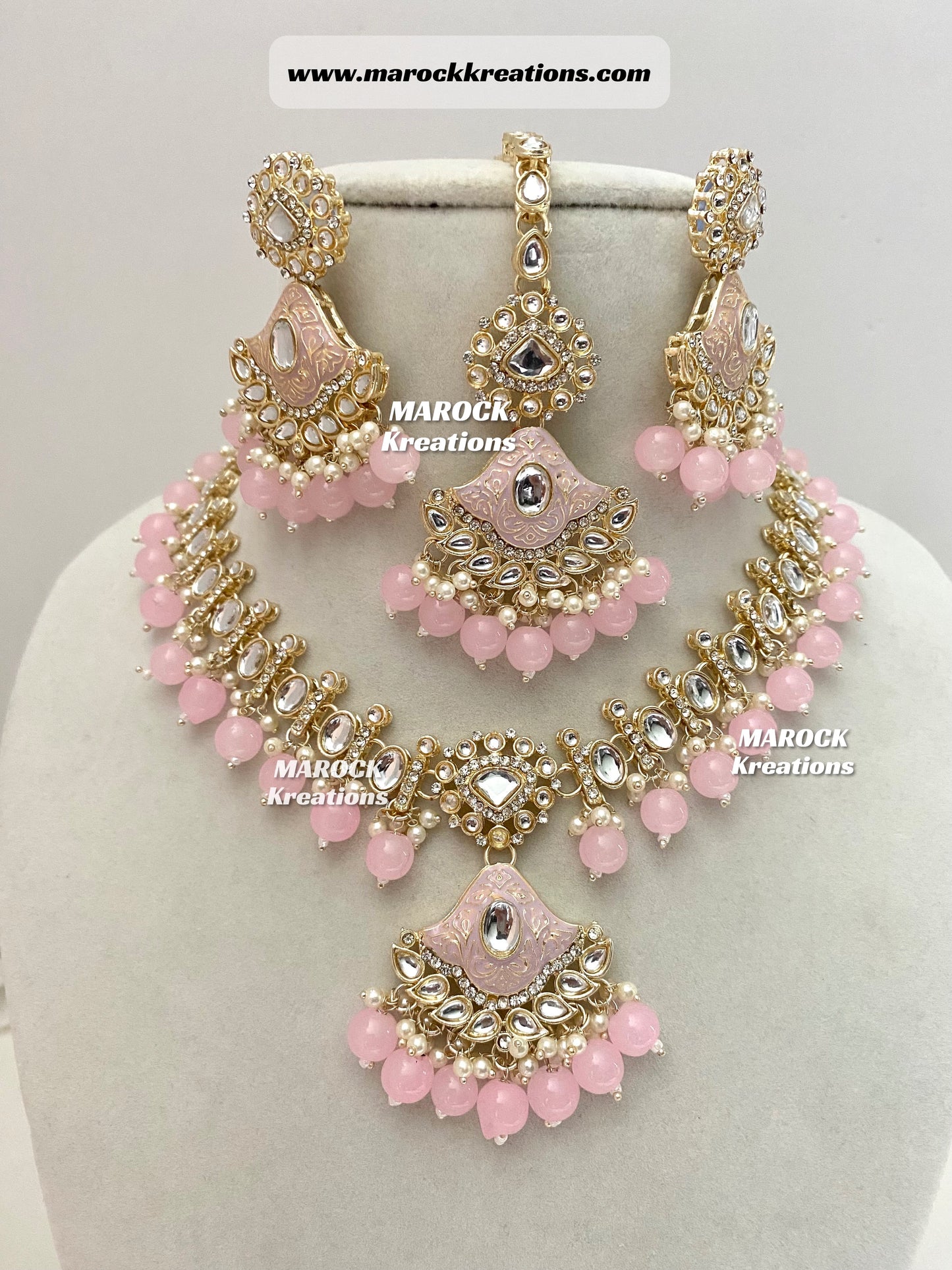 Myra Kundan Meenakari Necklace/Choker set