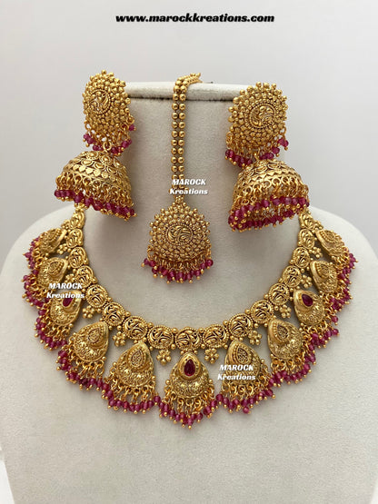 Lipika Premium Quality Gold Plated necklace set