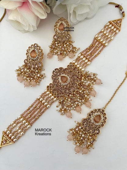 Gold Polki Choker set