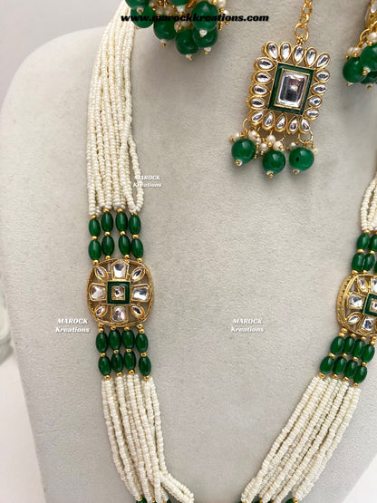 Prashi Kundan Rani haar set