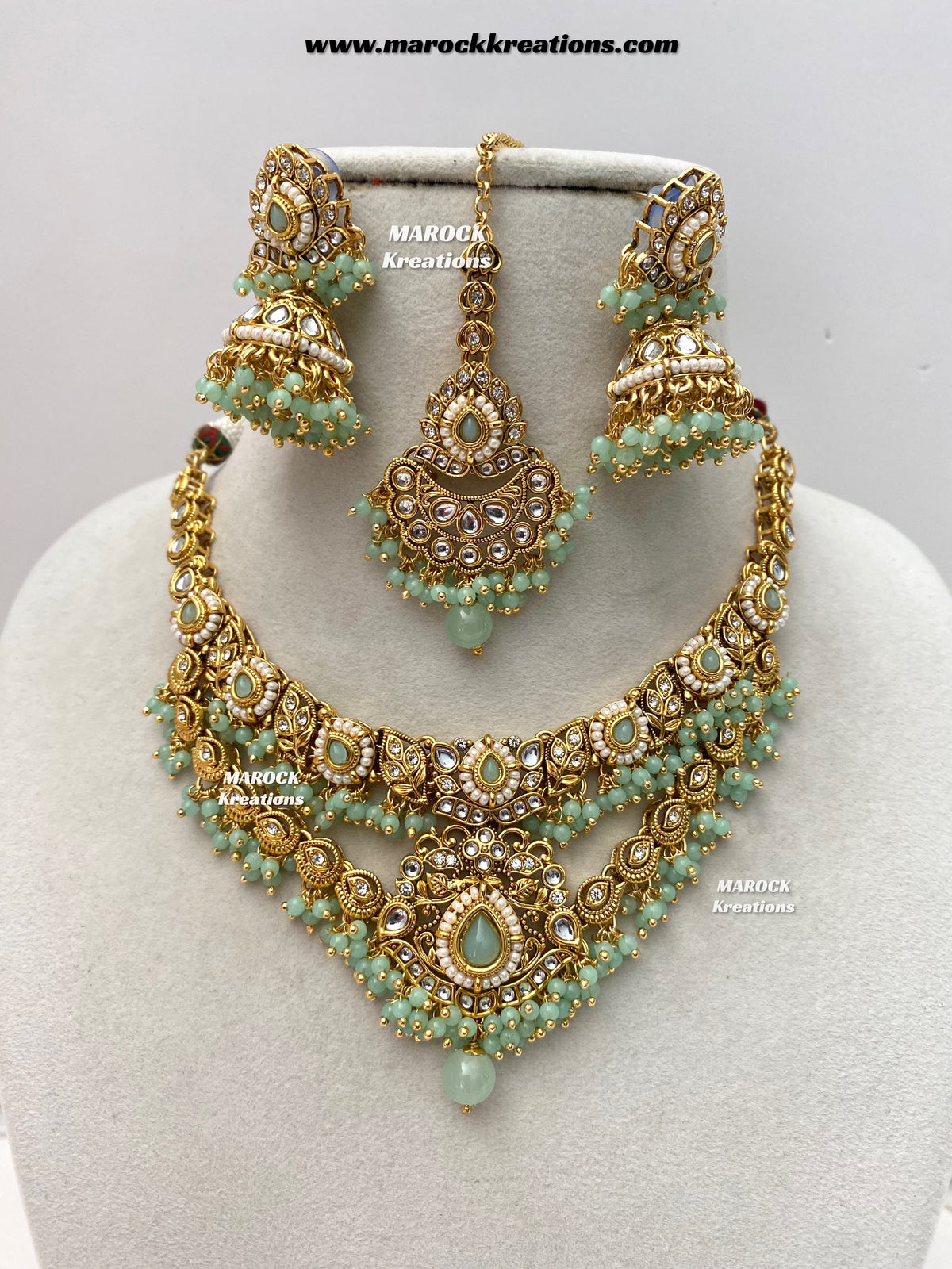 Danisha Premium Quality Kundan Statement necklace set