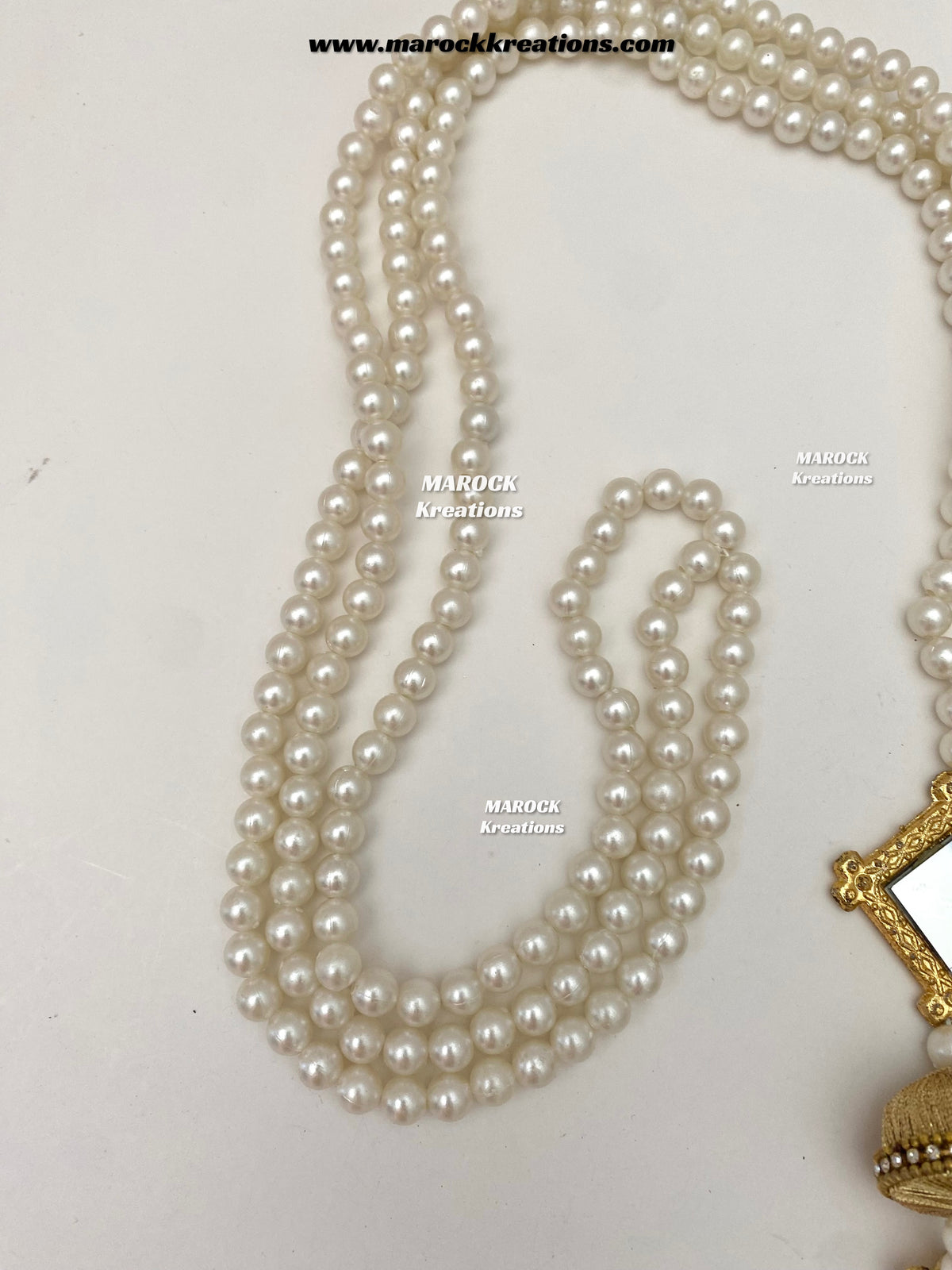 Kashmiri Paranda/Pearls, mirror and Ghungroo Paranda
