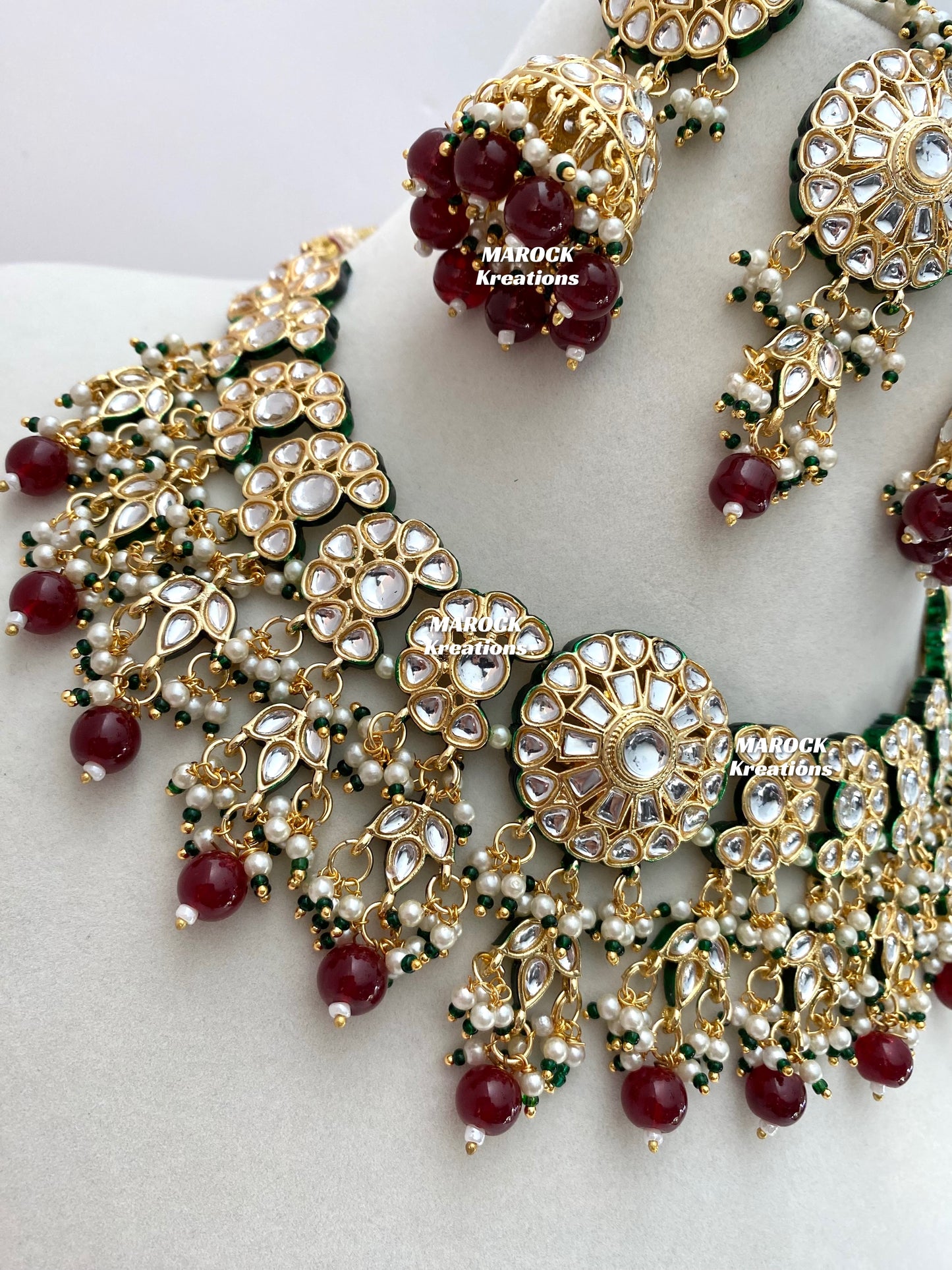 Premium Quality Thappa Kundan Statement Necklace sets