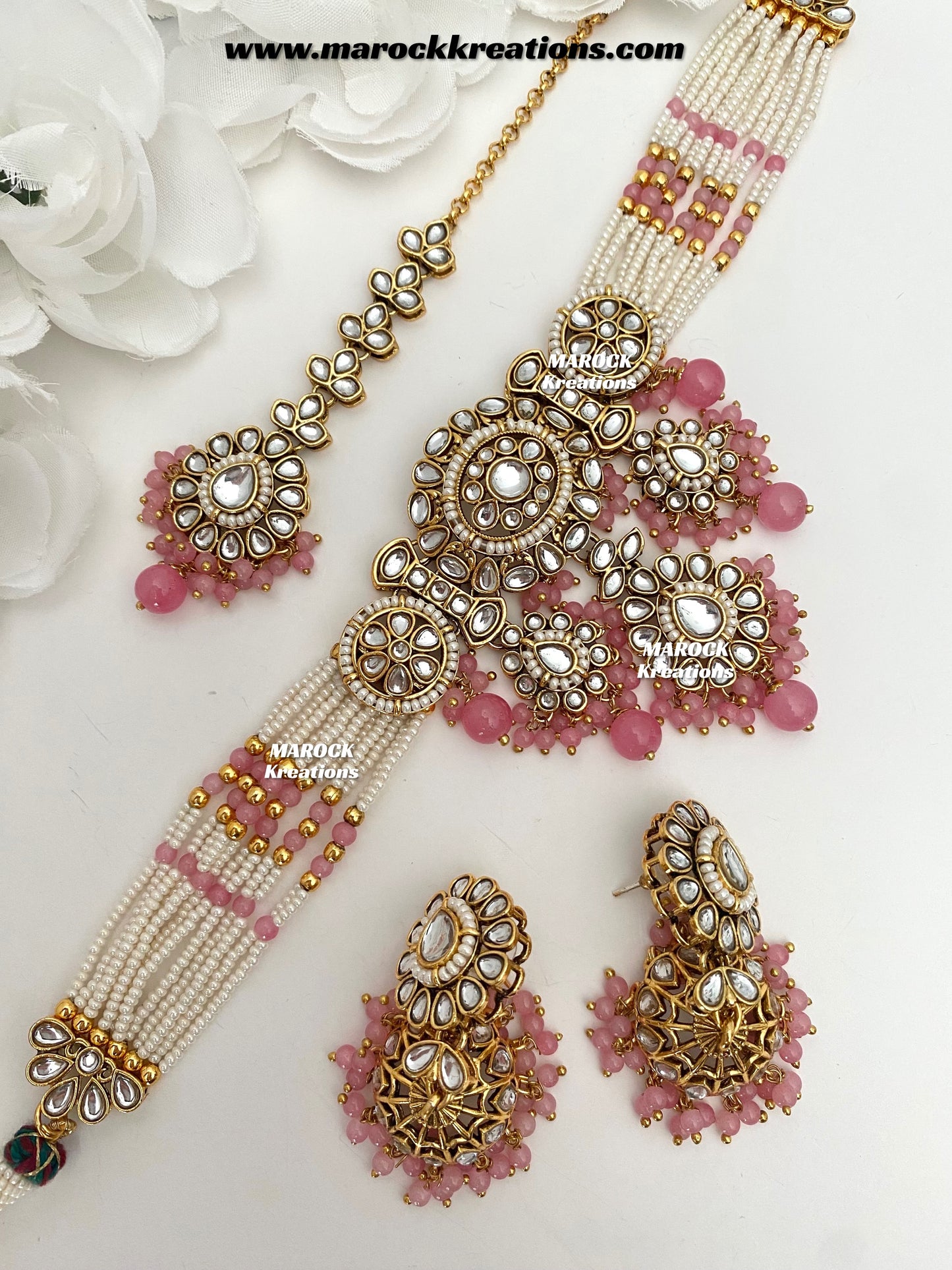 Shaneel Premium quality Kundan Choker set