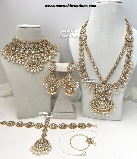 Premium Quality Kundan Bridal set/Indian bridal jewelry
