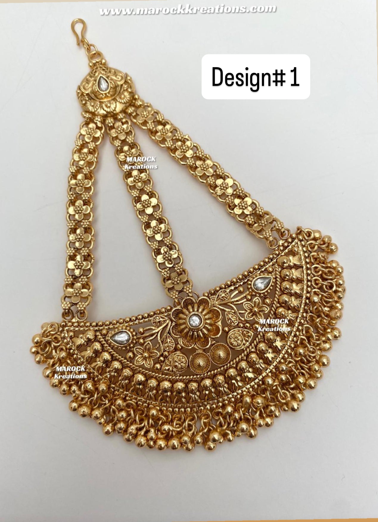 Kunika Premium Quality Gold Plated Jhoomer/Passa