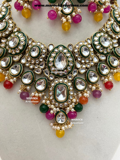 Premium Quality Kundan Statement Necklace set