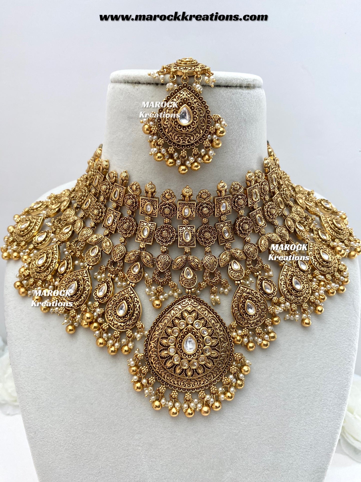 Mahreen Premium Quality Gold Plated Bridal set