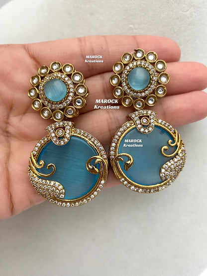 Haniya Sabyasachi inspired Premium Quality Moissanite Kundan Statement Necklace set