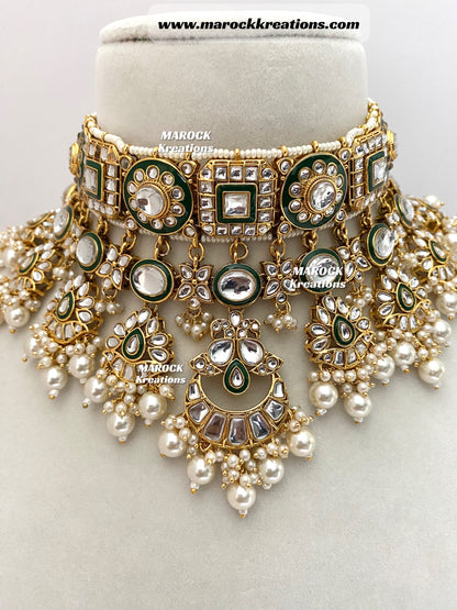 Mehak Premium Quality Kundan Statement Necklace set