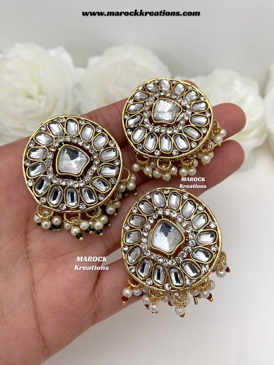 Kundan hair pins/Braid and bun pins
