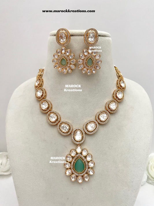 Mariam Tyani inspired Premium Quality Kundan Necklace set