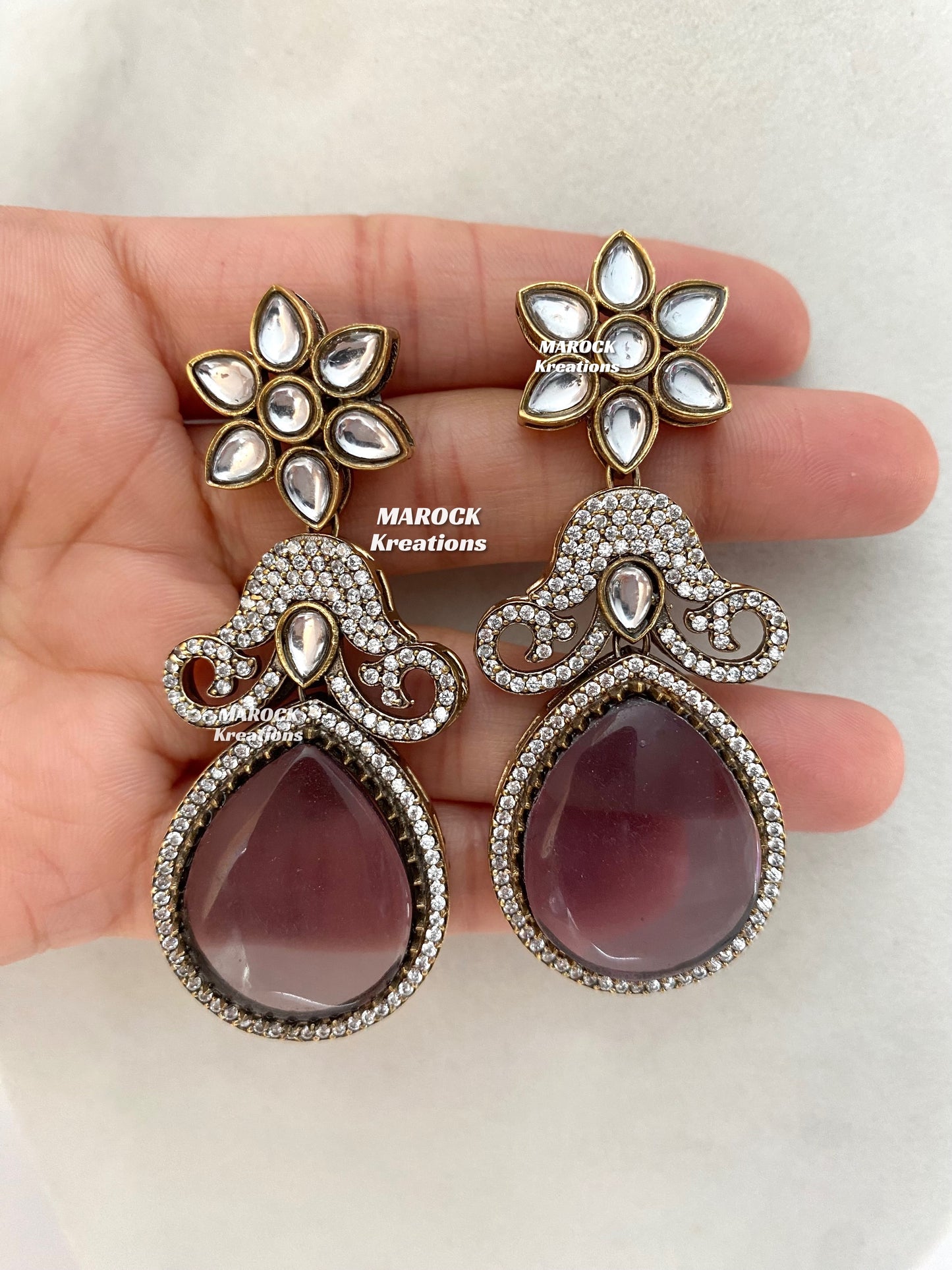Freya Sabyasachi inspired Premium Quality Moissanite Kundan Necklace set