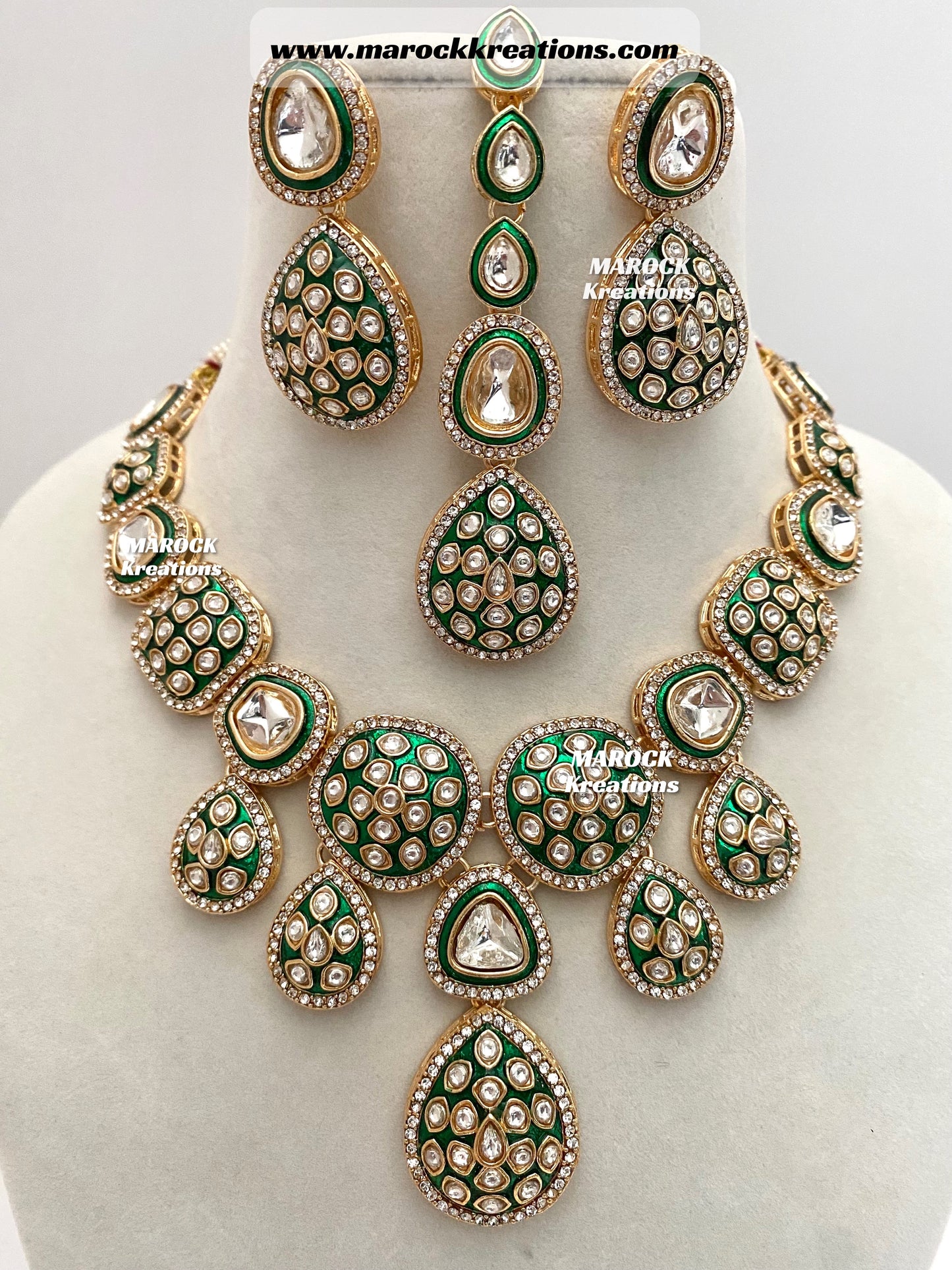 Rubina Bollywood style Premium Quality Kundan exclusive Necklace set