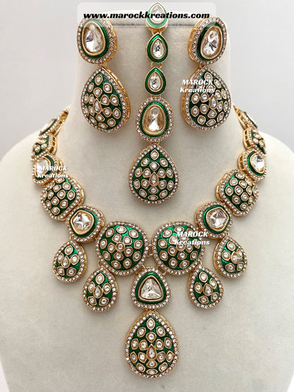 Rubina Bollywood style Premium Quality Kundan exclusive Necklace set