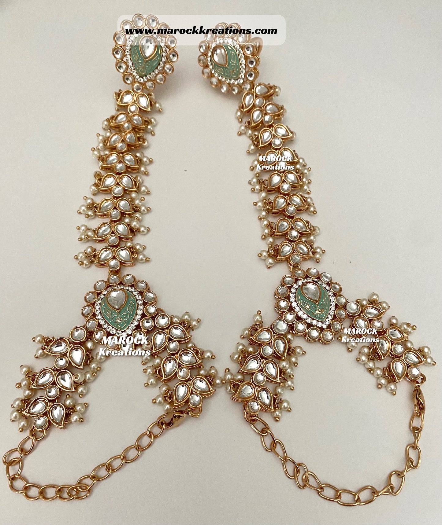 Premium Quality Kundan Meenakari Bridal set/Indian bridal jewelry