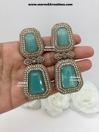 Himani Premium Quality Polki Statement Earrings