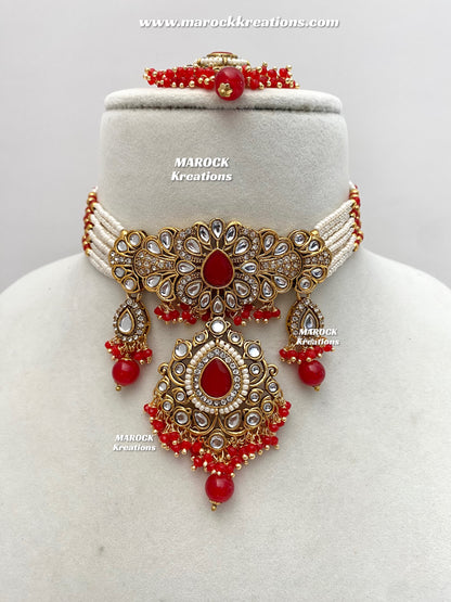 Mahima Premium Quality Kundan Choker set
