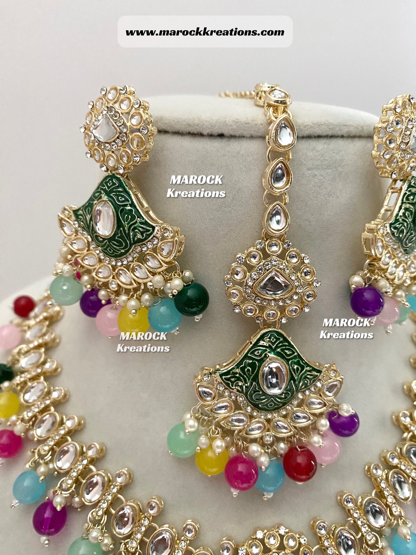 Myra Kundan Meenakari Necklace/Choker set