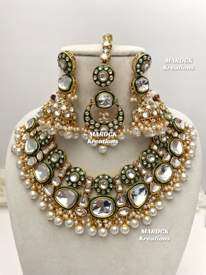 Salima Premium Quality Kundan Statement Necklace set