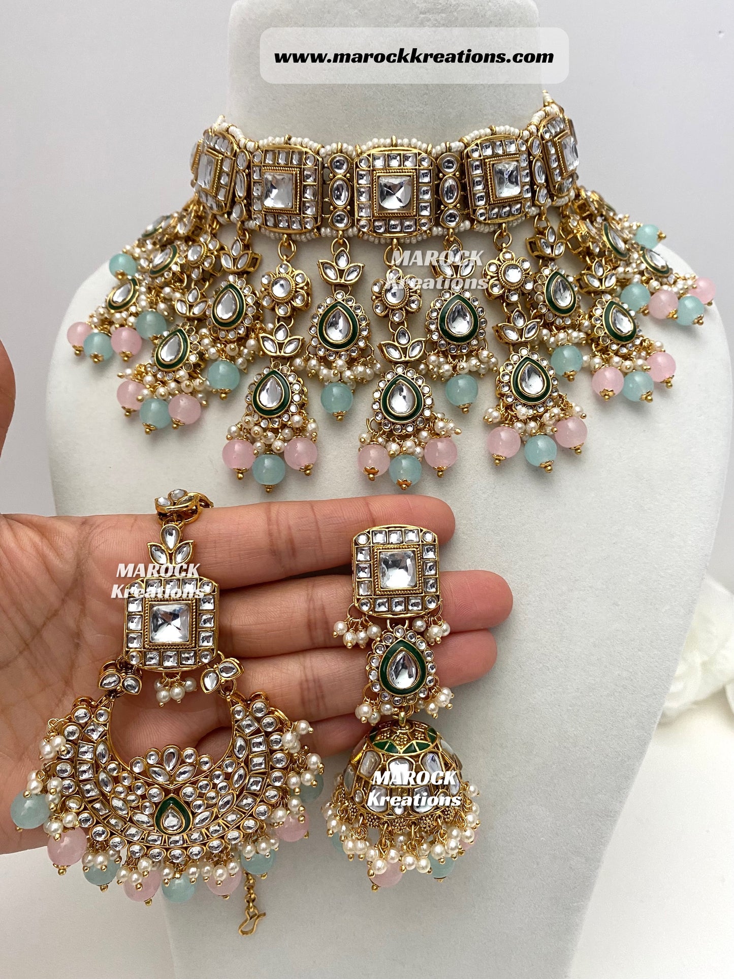 Zoya Premium Quality Kundan Statement Necklace set