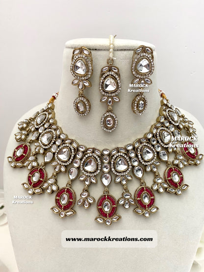 Noor Kundan Statement Necklace set