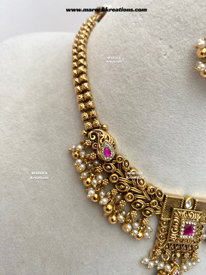 Kayla Premium Quality Gold Plated necklace set