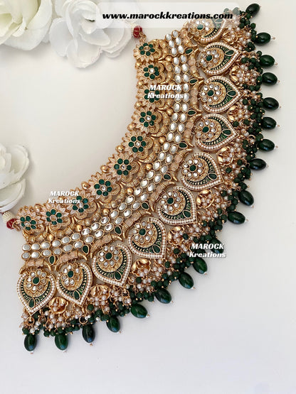 Farah Premium Quality Kundan Bridal set/Indian bridal jewelry