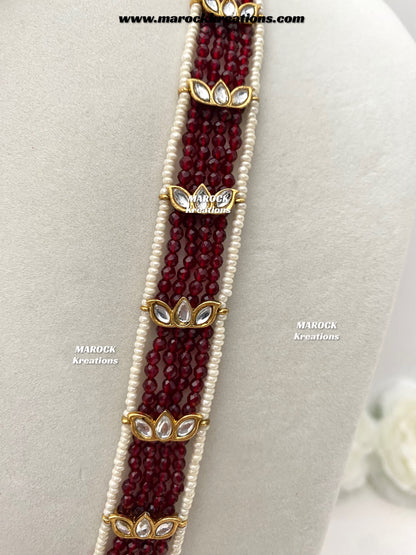 Neela Premium Quality Kundan Statement Rani haar set