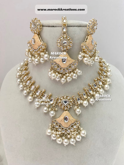 Myra Kundan Meenakari Necklace/Choker set