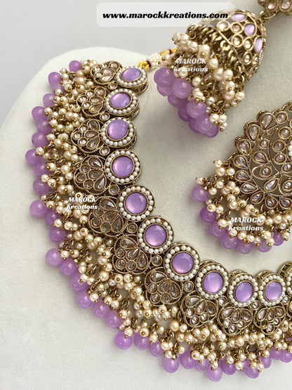 Aalia Antique Polki Necklace set