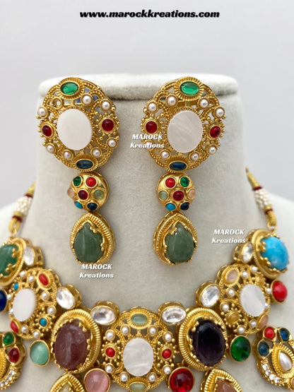 Zoyi Premium quality Sabyasachi inspired Statement necklace set
