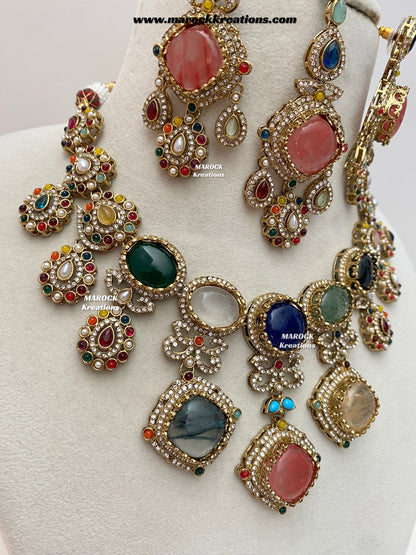 Niharika Sabyasachi inspired Premium Quality Kundan statement choker/necklace set