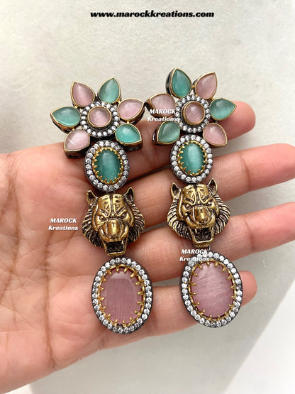 Sabeen Sabyasachi inspired Victorian Kundan Statement necklace set