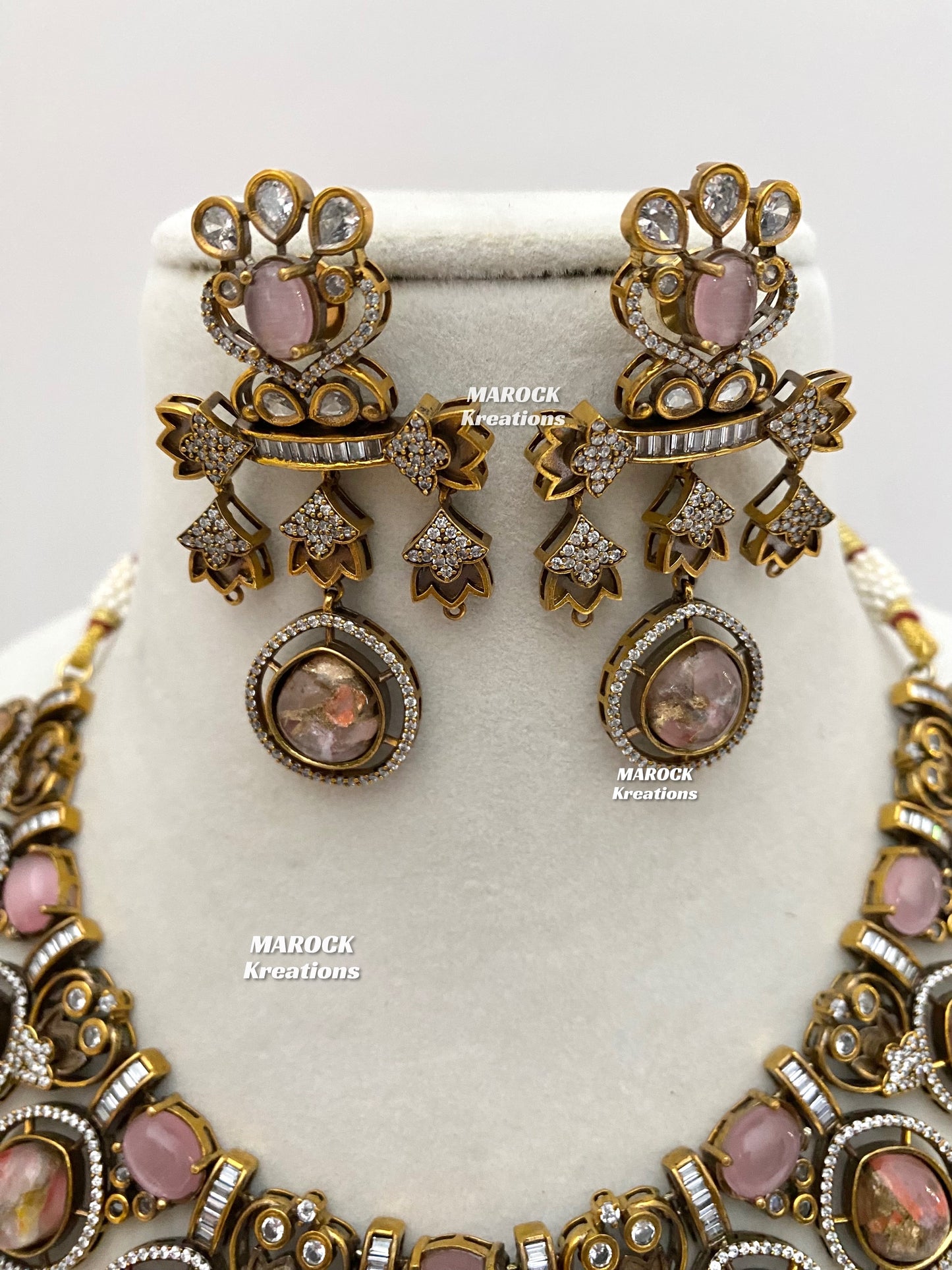 Siena Sabyasachi inspired Premium Quality Moissanite Kundan Necklace set