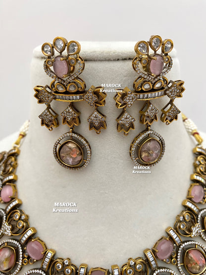 Siena Sabyasachi inspired Premium Quality Moissanite Kundan Necklace set